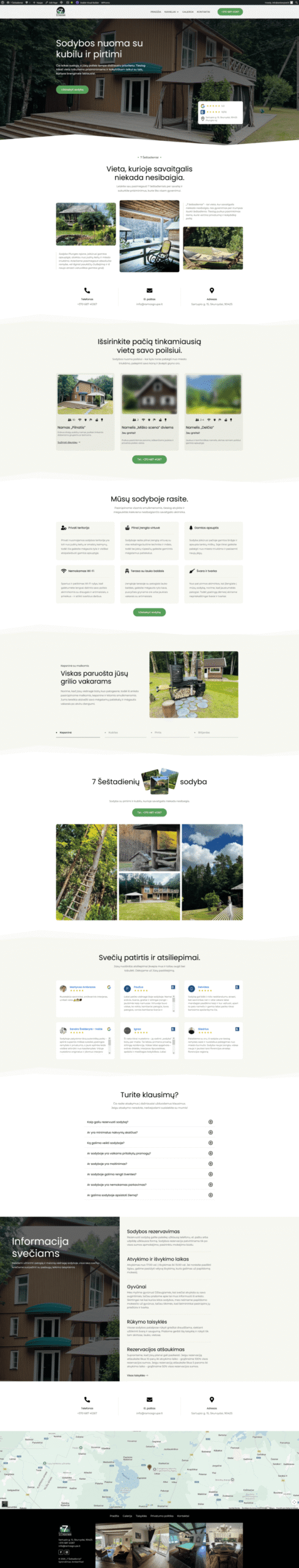7sestadieniai.lt kaimo turizmo sodybos interneto svetainė